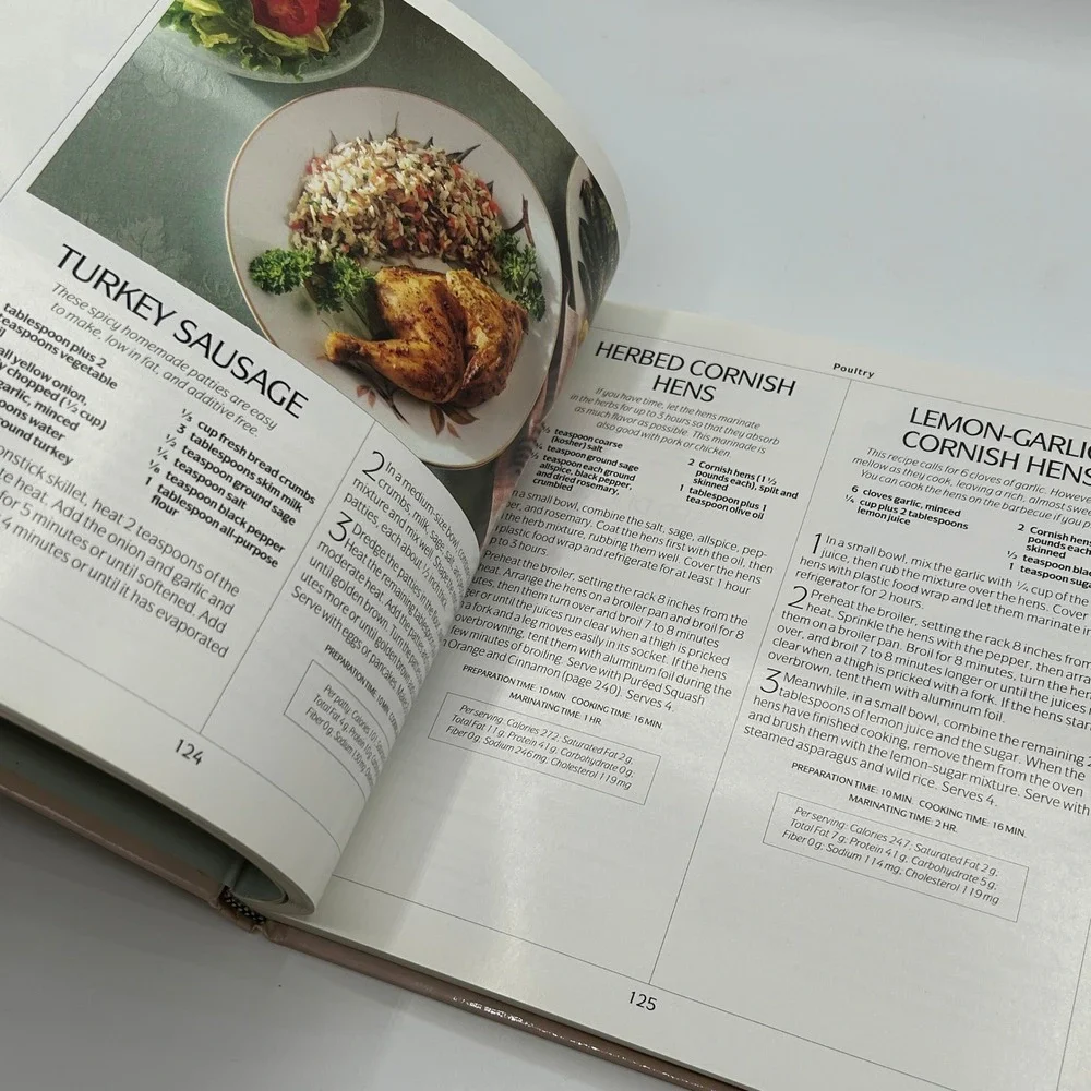 Reader's Digest Live Longer Cookbook 500 Healthy Recipes Hardcover‎ 1992 Photos